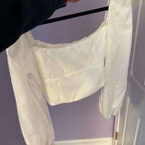 White long sleeve princess Polly top